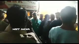 AIMIM Muslim Corporator Ghousuddin in Musheerabad Threatening and abusing Hyderabad Police