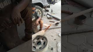 Exhaust pipe gas weilding repair..#cars #mechanic #restoration #trending #goviral