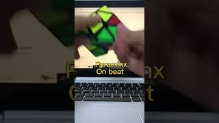 Rubik’s cube on beat #fyp #rubiks #cube #pyraminx #beat #shorts