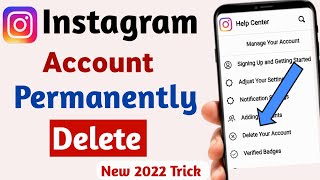 Instagram Account Delete Kaise Kare Permanently | How To Delete Instagram Account Permanently 2022