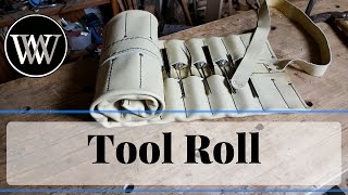 How To Make A Tool Roll From Leather for Woodworking Carving Chisels