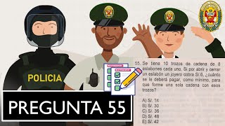 👮‍♂️PREGUNTA N°55 || EXAMEN DE ADMISIÓN ETS–PNP 2009-II APTITUD MATEMÁTICA