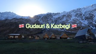 Kazbegi & Gudauri, Georgia! Beautiful Caucasus Region. 4K.