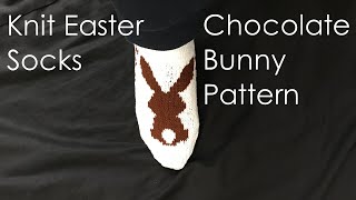 Knitted Easter Bunny Socks Pattern