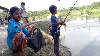 master cilik kewalahan strek ikan nila sampai emosi.....