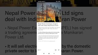 Nepal Power Exchange Ltd signs deal with India's Manikaran Power to sell electricity