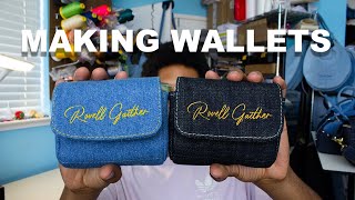 Making HANDMADE WALLETS - work with me.