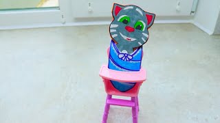 DIY Paper quiet game. Talking Ginger | My Talking Tom Friends