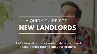 A Quick Guide for New Landlords