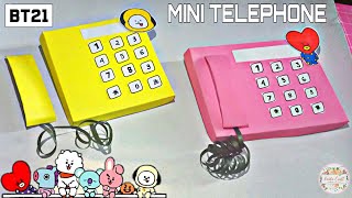 HOW TO MAKE PAPER TELEPHONE | DIY MINIATURE TELEPHONE FOR KIDS | Telephone Kertas Origami