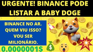 BABY  DOGE NA BINANCE? A MAIOR BOMBA DE 2023. VAI DEIXAR MUITA GENTE POBRE QUEM NÃO VIU ISSO.