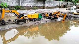 Xe Xúc Đất Đồ Chơi, Máy Xúc Cát, Xe Tải Chở Đất Quá Tải, Ô Tô Cần Cẩu, Dump Truck, Excavator