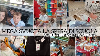 MEGA SVUOTA LA SPESA DI SCUOLA | #backtoschool | Sme,Pepco,Scarpe e Scarpe