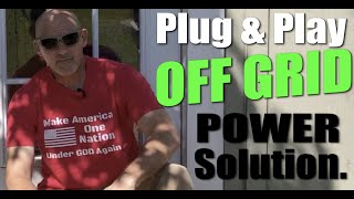 MY OFF GRID CABIN: testing / reviewing a PLUG & PLAY Solar Power System - Bluetti AC300+B300 & PV350