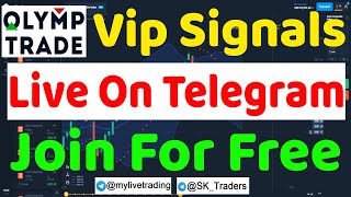 Olymp Trade Free VIP Signals On Telegram || Olymp Trade 100% winning Strategy || MyLive Trading