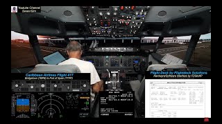 interCaribbean Airways Flight  | X-Plane 12 | Zibo Mod | Flightdeck Solutions | Home cockpit | B737