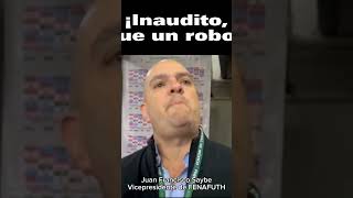 Vicepresidente de la Fenafuth, arremetió en contra del arbitraje del partido de México vs Honduras