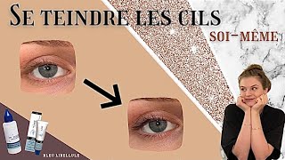 Comment se teindre les cils soi-même ? 👁 | teinture cils, simple, Bleu Libellule, coloration cils