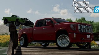 Farming Simulator 22 - I Traded My Cummins For 2024 Duramax + New Shop!!