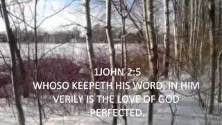 1John 2:5 "THE LOVE OF GOD."