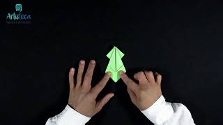 Origami, ranita saltarina