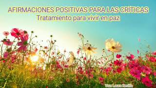 AFIRMACIONES POSITIVAS PARA LAS CRÍTICAS!🗣️👂