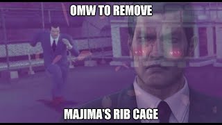 Kashiwagi removes Majima's rib cage