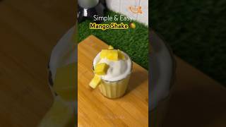 Simple Mango Shake recipe🤤 #mangoshake #recipevideo #telugucooking #teluguvlogs #viral #ytshorts