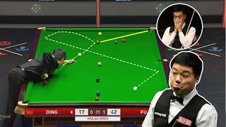 "wonderful three-court reversal" and one shot complete the reversal - Ding Junhui Vs Marco Fu