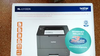 Printer Brother HL-L5100DN UNBOXING and TEST/ Drukarka