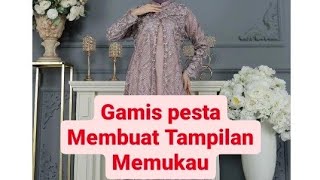 Rekomendasi 6 Gamis Brokat Simpel Elegan dan Mewah di Shopee