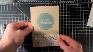 Dude, You're Welcome Birthday Card - a Video by My Husband - featuring Stampin' Up!