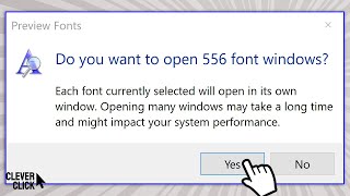 🤔 What happens if we open all fonts in windows? • #shorts