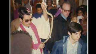 Jim Jones San Francisco preaching a sermon (Spring 1973) song ''He's real'' & Stomps on Bible