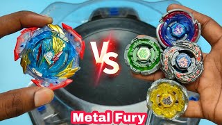 Ultimate Valkyrie vs All Metal Fury 🔥 Beyblades battle | In Hindi