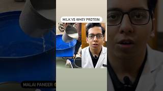 Milk VS Whey Protein | Dt.Bhawesh | #diettubeindia #dietitian #fitness #shorts