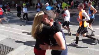 Jason Keighery finds time for romance during the 2010 ING New York City Marathon