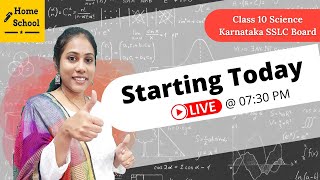 Countdown Begins! 1st Live Session tomorrow | Class 10 Science | Karnataka SSLC Board | Enroll now!!