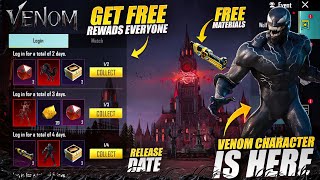 Get Free Materials Trick | Venom Character And Rewards | Release Date | Pubgm \ Bgmi