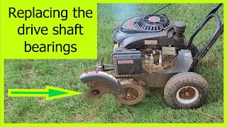 Replacing the lawn edger drive shaft bearings