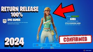 Aura Skin Return DATE LEAKED in Fortnite Item Shop 2024!