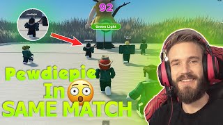 Me & @PewDiePie  In Same Match 😮  SQUID GAME | ROBLOX