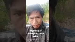 bayar gaji pekerja ,jangan makan hasil keringat orang lain ,itu namanya menipu dan mencuri #upah