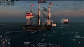 Master Admiral Sir Renaldi and Admiral Sir Mattsoy vs. 3 huge ships!!!!!! Naval Action PvE Server