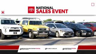 Toyota's National Sales Event - Used Specials | Bryan, TX | Bryan College Station Toyota