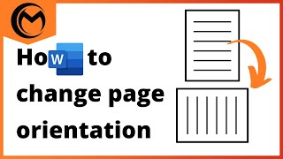 How to change page orientation in Microsoft Word