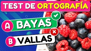 ✅ Test de "ORTOGRAFÍA" | Pon a prueba tu "ORTOGRAFÍA" 📚🤔🧠 | 30 Preguntas | Quiz/Trivia