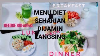 MENU DIET SEHARIAN BIKIN LANGSING