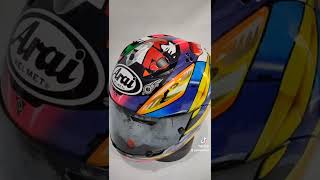 repaint Arai helmet motif Tetsuya harada