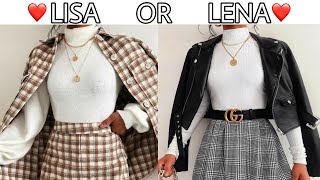 LISA OR LENA 💖 Would You Rather |  (Outfits and more)